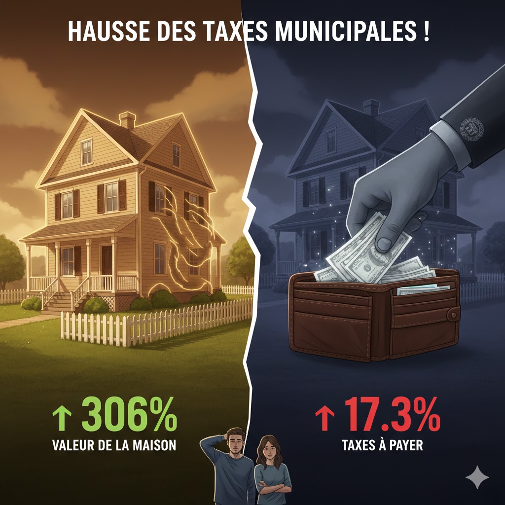 Hausse des taxes municipales!