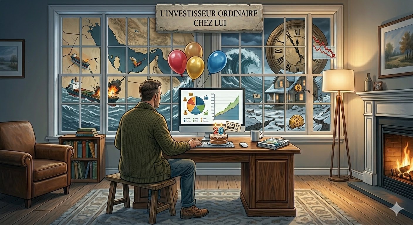 Deux années en bourse