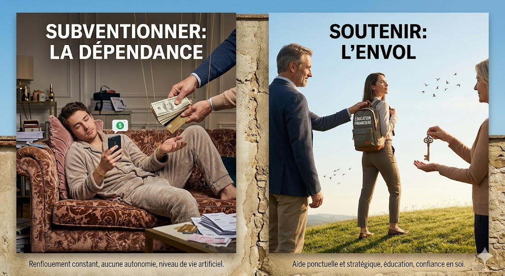 Aider financièrement son enfant une fois adulte