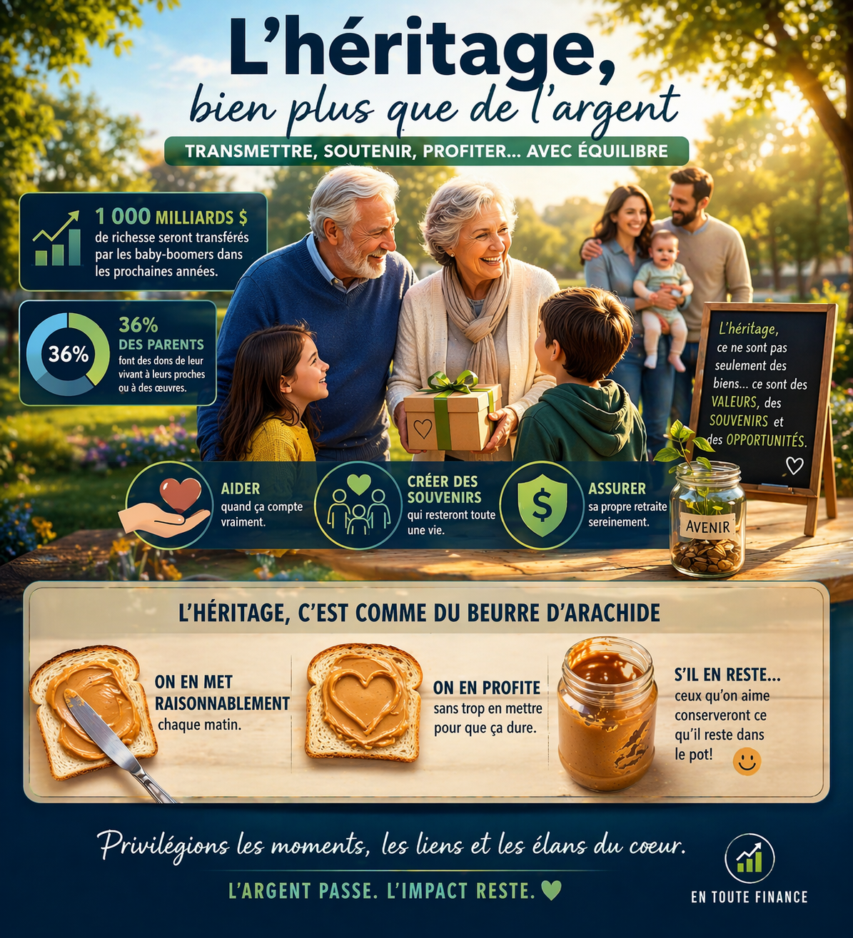 L’héritage aux enfants