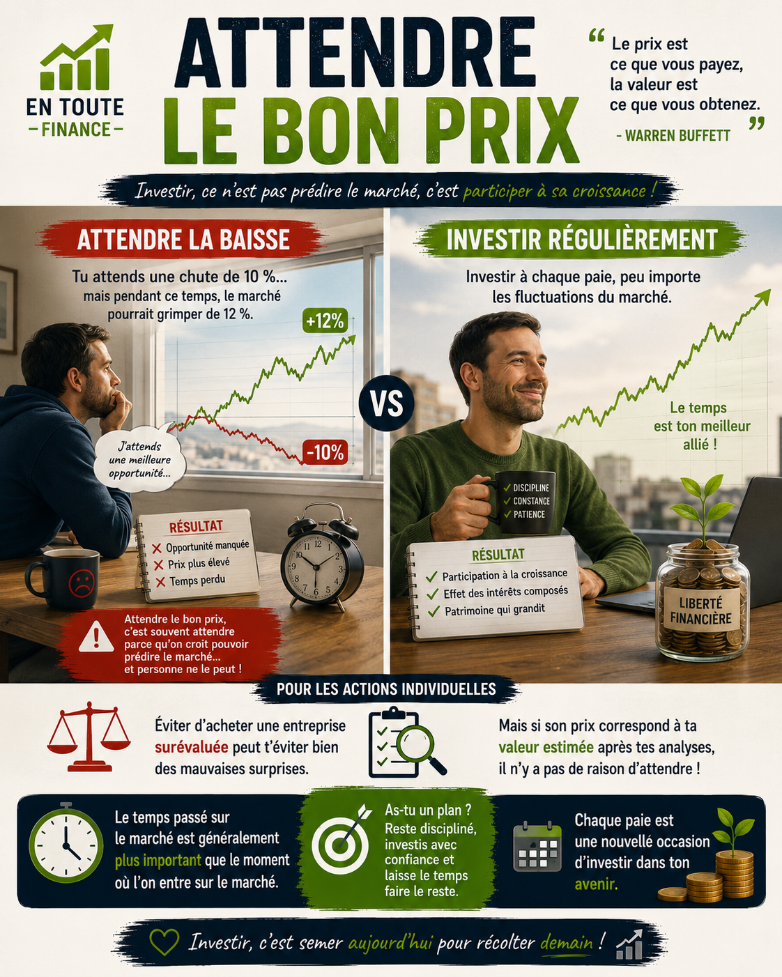 Attendre le bon prix