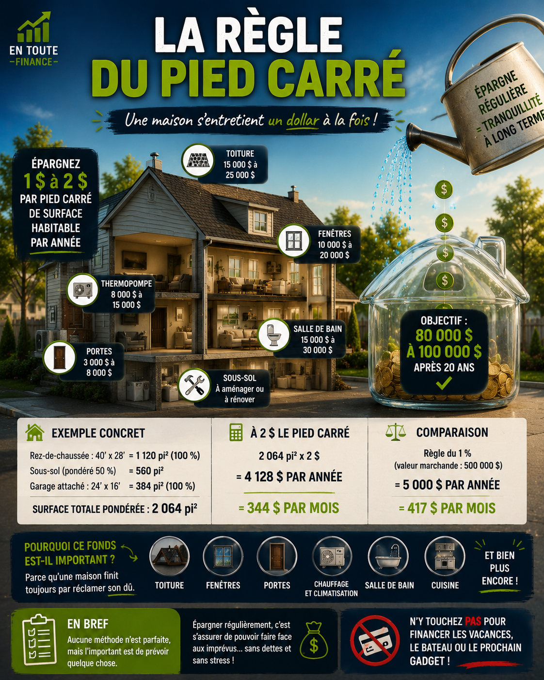 La règle du pied carré