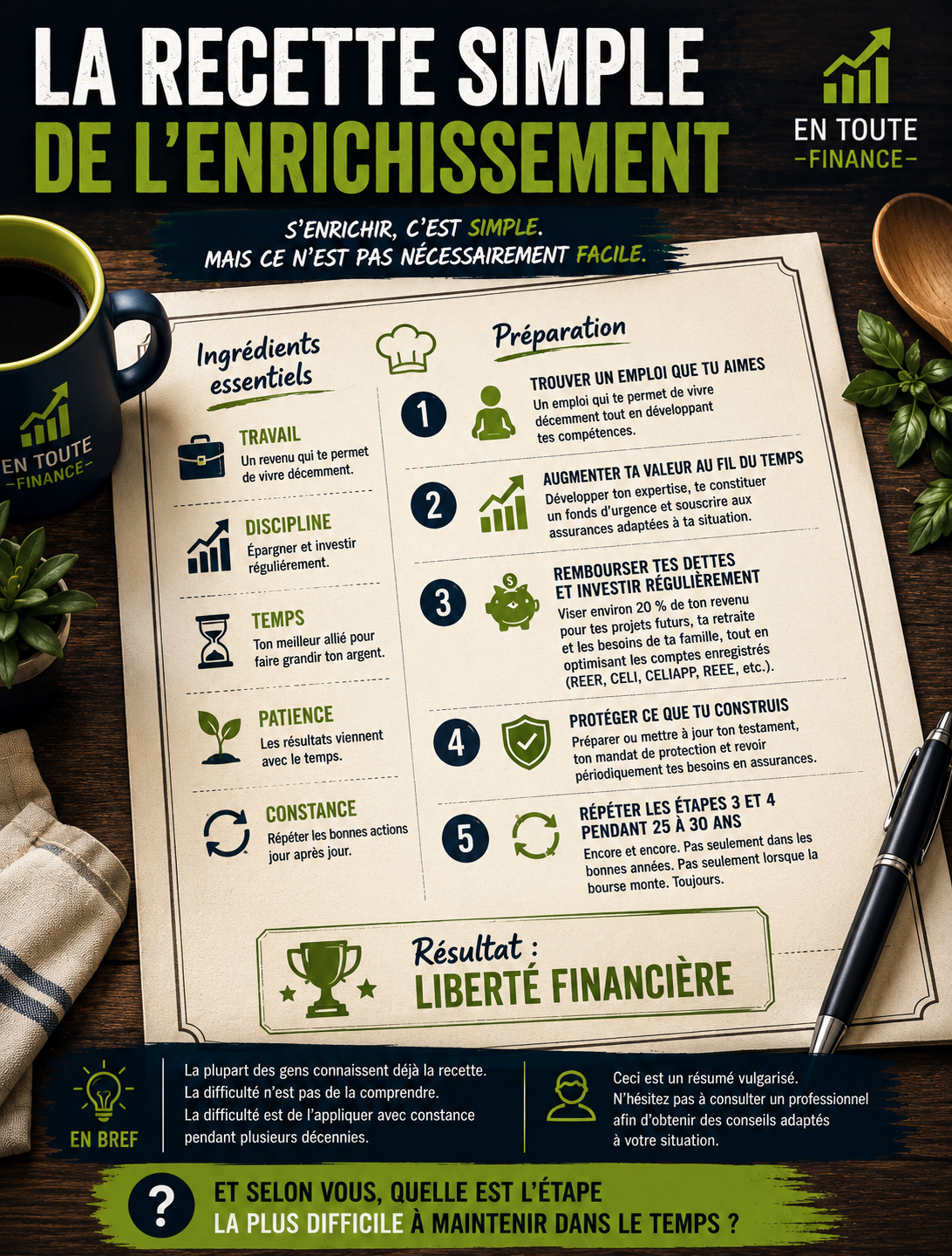 La recette simple de l’enrichissement