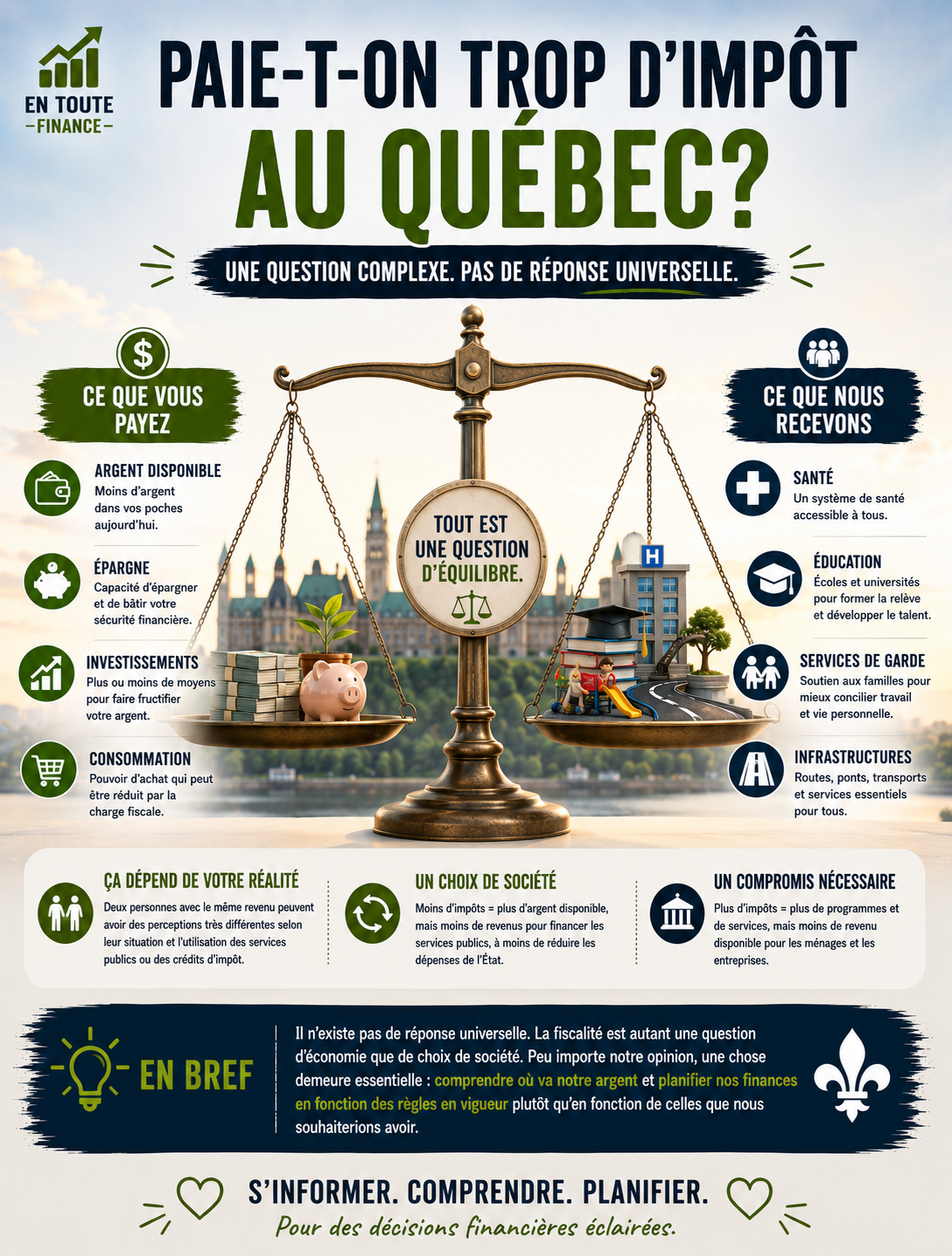 Paie-t-on trop d’impôt au Québec?