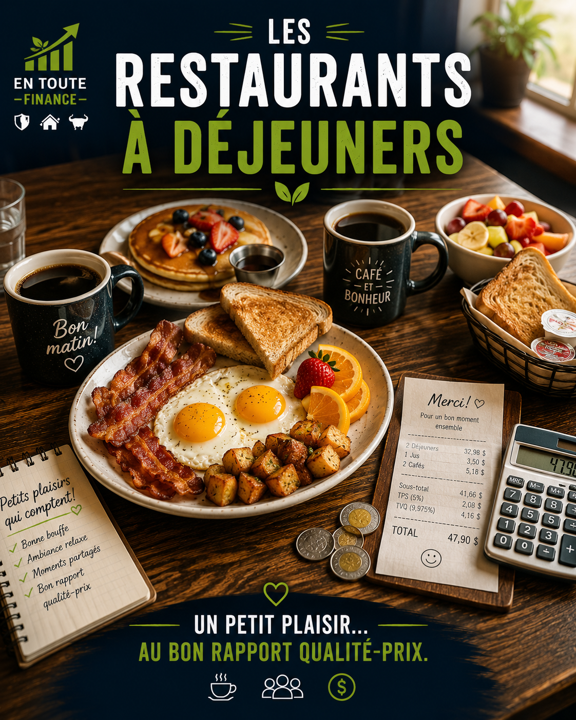 Les restaurants à déjeuners