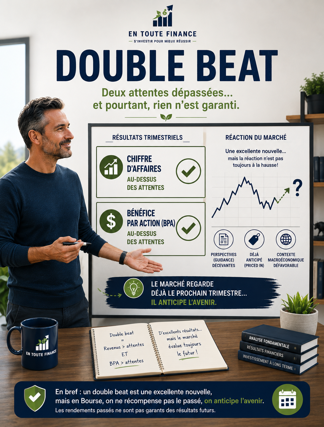 Le double beat en Bourse