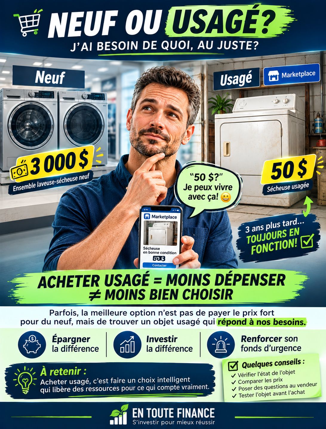 L’achat de matériel usagé