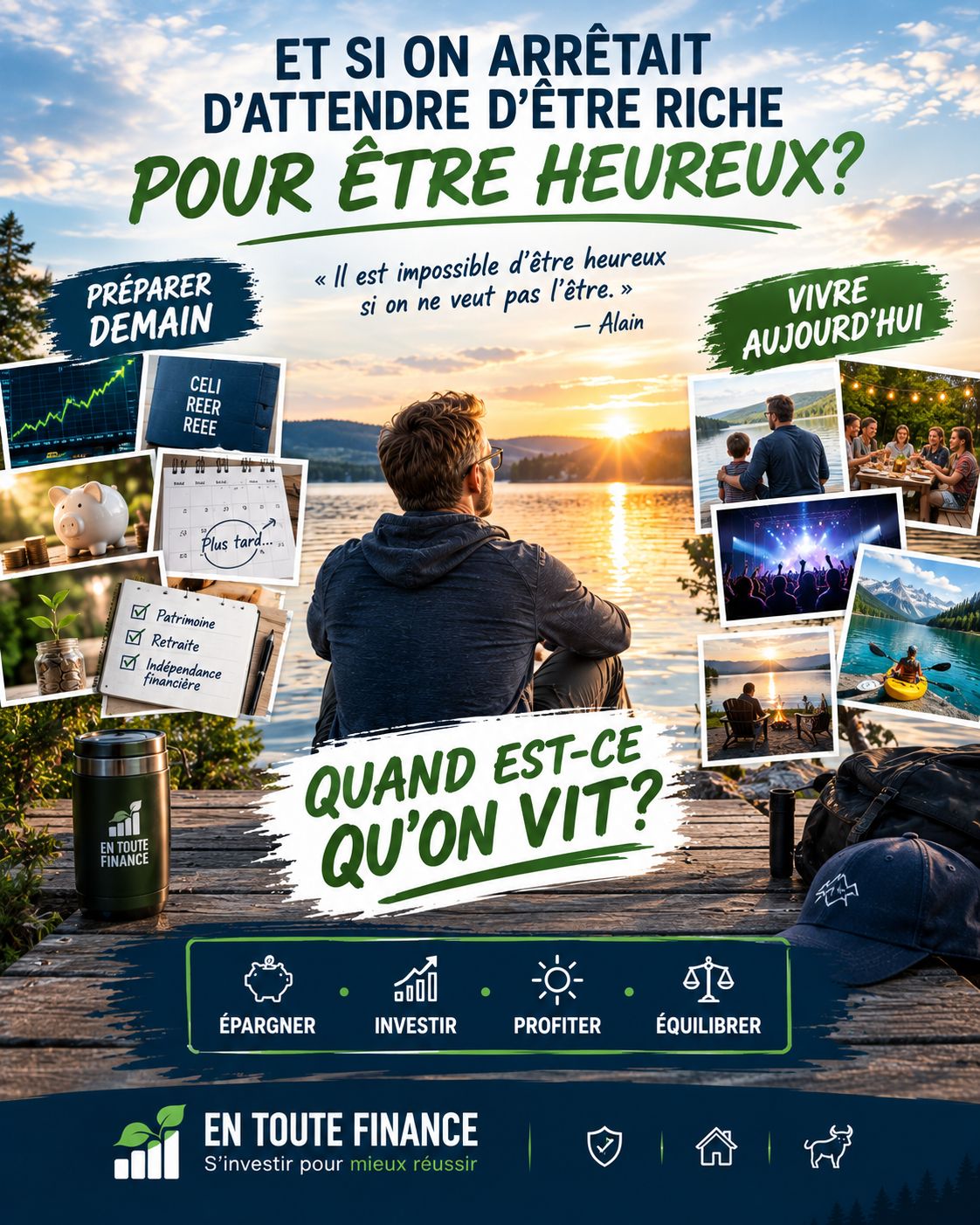 Et si on arrêtait d’attendre d’être riche pour être heureux?