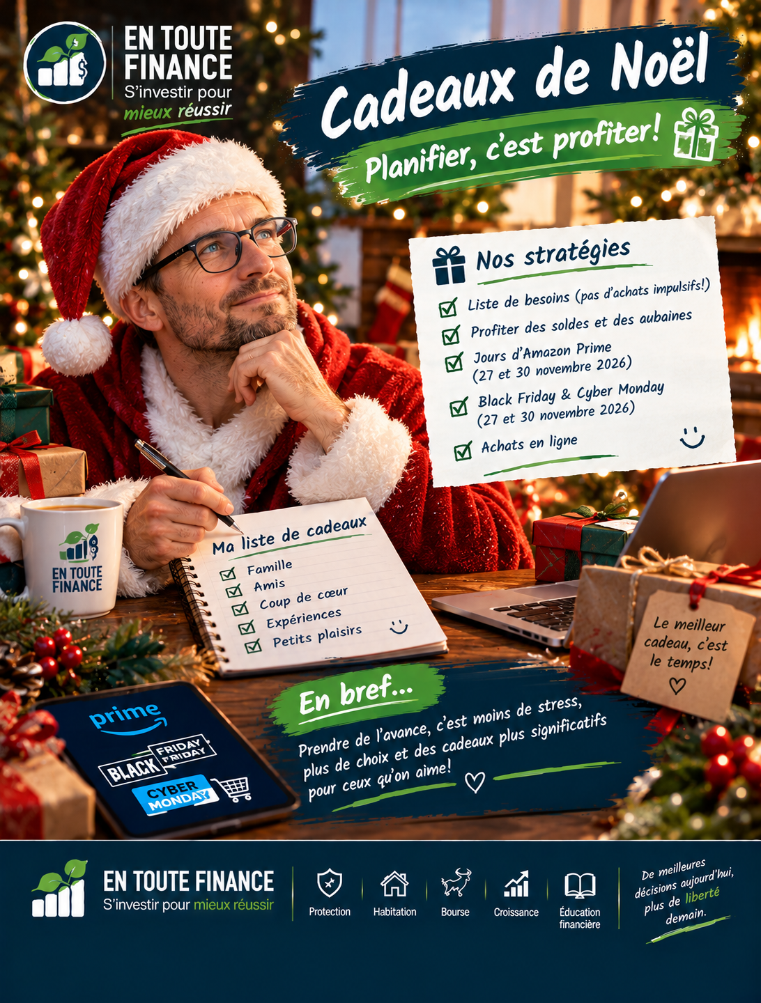 Magasinage de Noël à l’avance