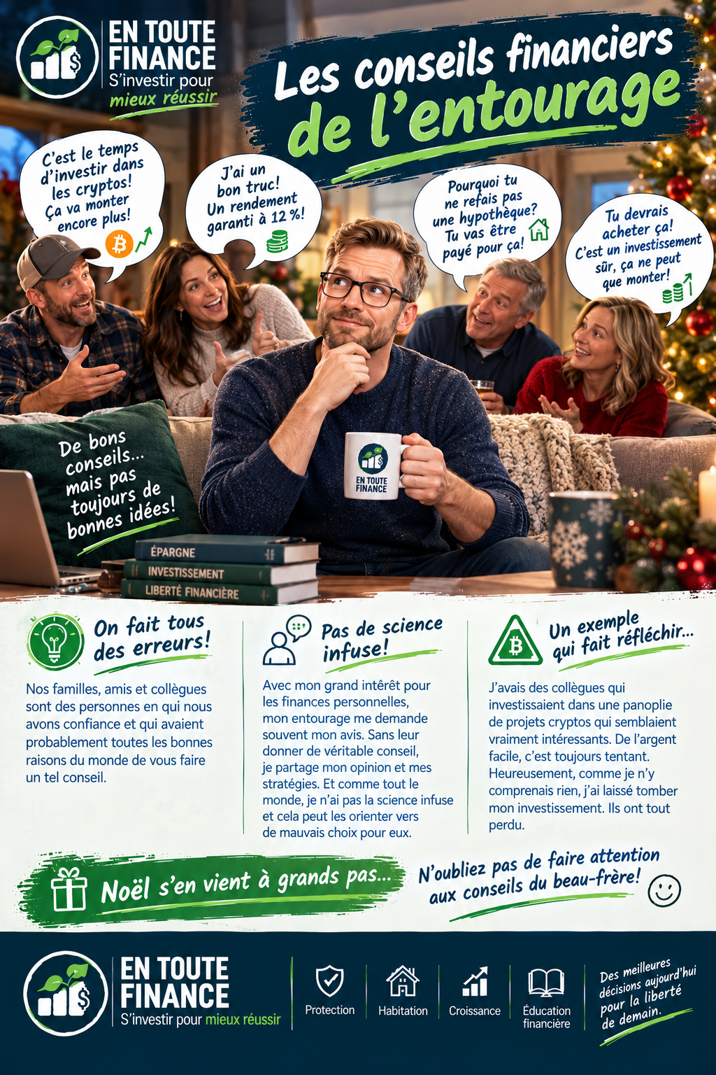 Les conseils financiers de l’entourage
